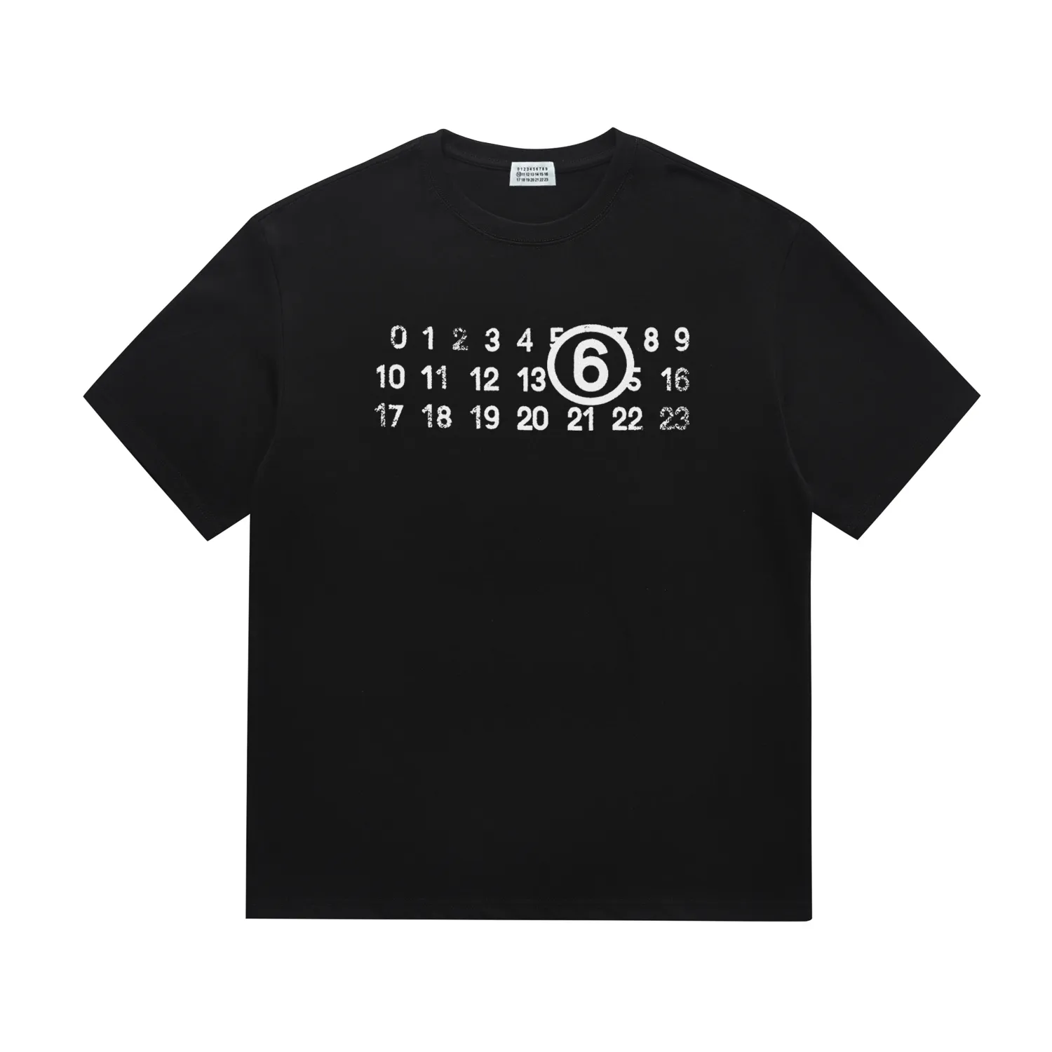 《 Quality》 MM 6 Same Style T 2024 New Arrival Versatile ：Black White Sizes： S M L XL XXL